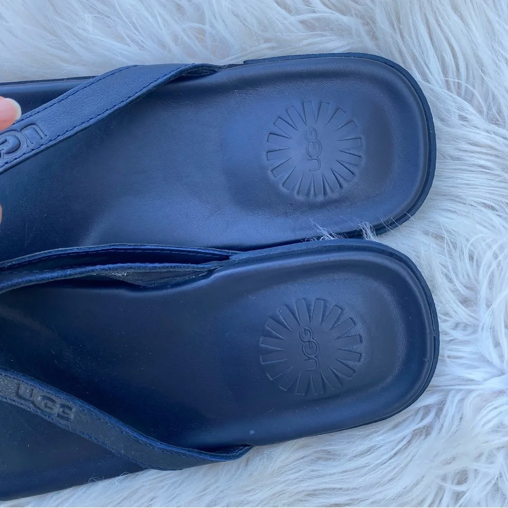 Ugg Bennison II Navy Thong Sandals 10 men’s 43 EU